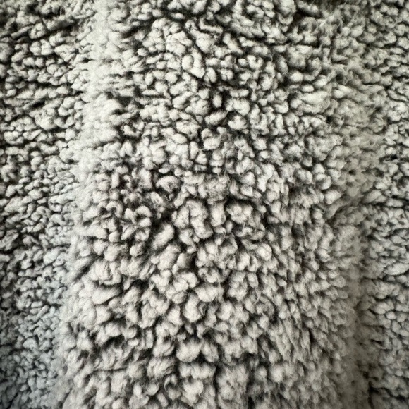 The Happy Company Gray Sherpa Hoodie. Very Soft Hoodie with Pockets. - Picture 3 of 15